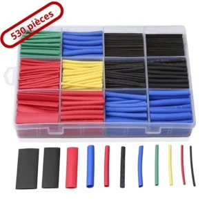 علبة 530 قطعة من أنابيب الانكماش الحراري