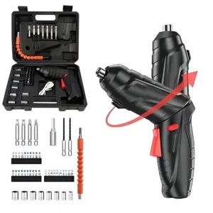 حقيبة الصيانة المتكاملة المكونة من مفك البراغي الكهربائي و46 ملحق